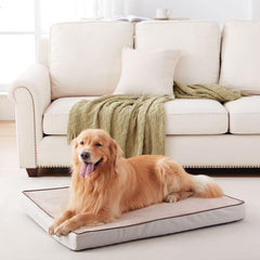 WATANIYA PET Memory Foam Soft Rose Plush Dog Bed, Non Slip Bottom, Washable Pet Bed Mattress