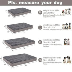 WATANIYA PET Memory Foam Soft Rose Plush Dog Bed, Non Slip Bottom, Washable Pet Bed Mattress