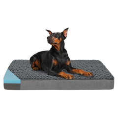 WATANIYA PET Memory Foam Soft Rose Plush Dog Bed, Non Slip Bottom, Washable Pet Bed Mattress