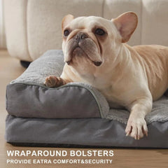 WATANIYA PET Orthopedic Dog Sofa Bed, Non Slip Pet Couch Bed with Removable Washable Cover