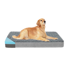 WATANIYA PET Memory Foam Soft Rose Plush Dog Bed, Non Slip Bottom, Washable Pet Bed Mattress