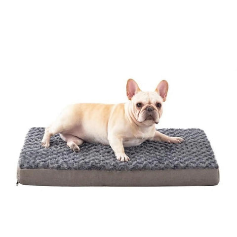 WATANIYA PET Memory Foam Soft Rose Plush Dog Bed, Non Slip Bottom, Washable Pet Bed Mattress