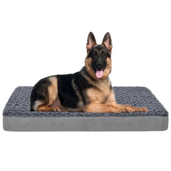 WATANIYA PET Memory Foam Soft Rose Plush Dog Bed, Non Slip Bottom, Washable Pet Bed Mattress