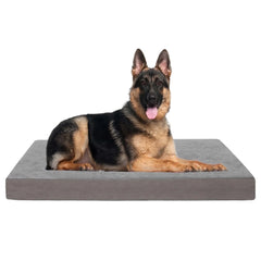 WATANIYA PET Memory Foam Soft Rose Plush Dog Bed, Non Slip Bottom, Washable Pet Bed Mattress