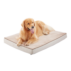 WATANIYA PET Memory Foam Soft Rose Plush Dog Bed, Non Slip Bottom, Washable Pet Bed Mattress