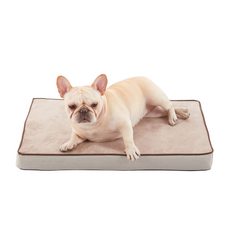 WATANIYA PET Memory Foam Soft Rose Plush Dog Bed, Non Slip Bottom, Washable Pet Bed Mattress